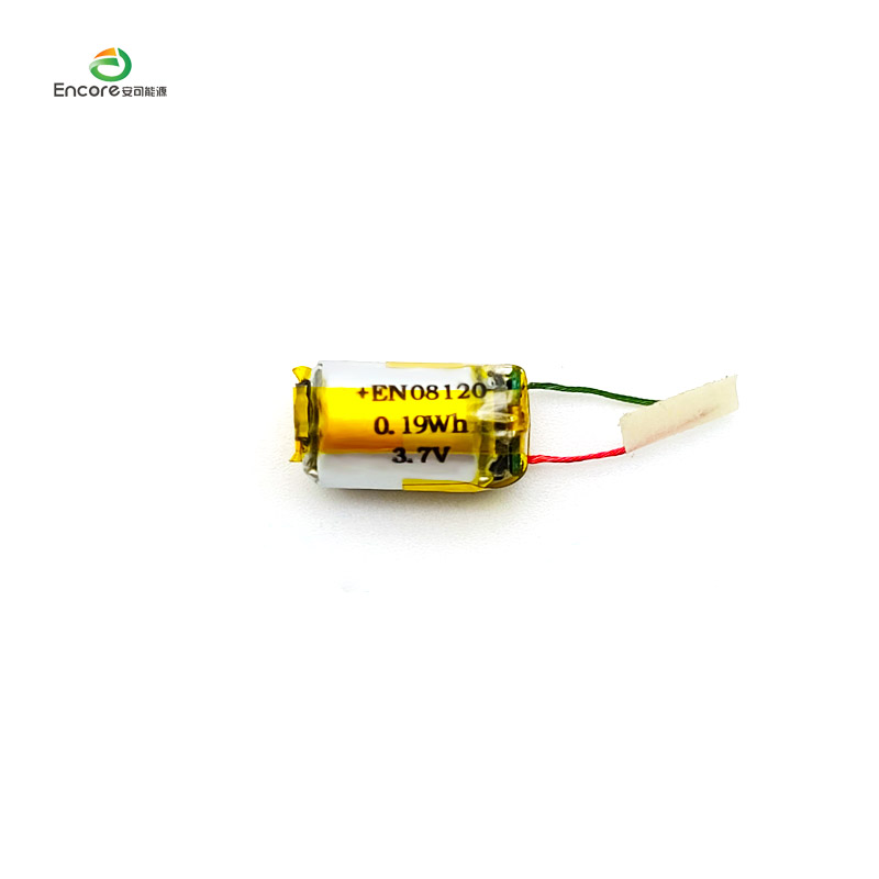 08120 Batteria lipo cilindrica da 50 mAh 3,7 V