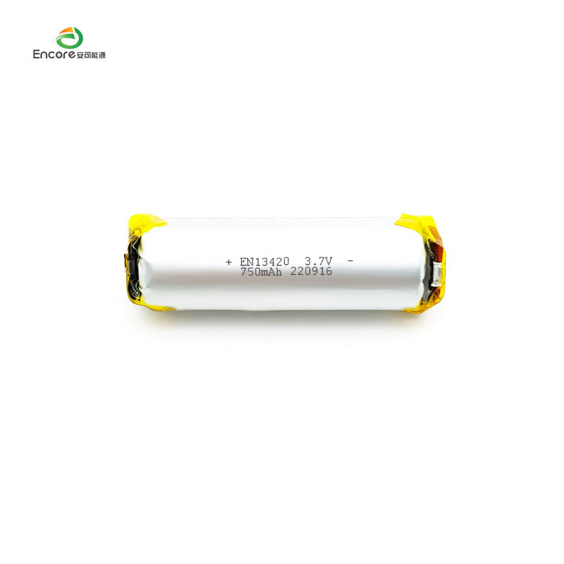 13420 Batteria lipo cilindrica da 750 mAh da 3,7 V