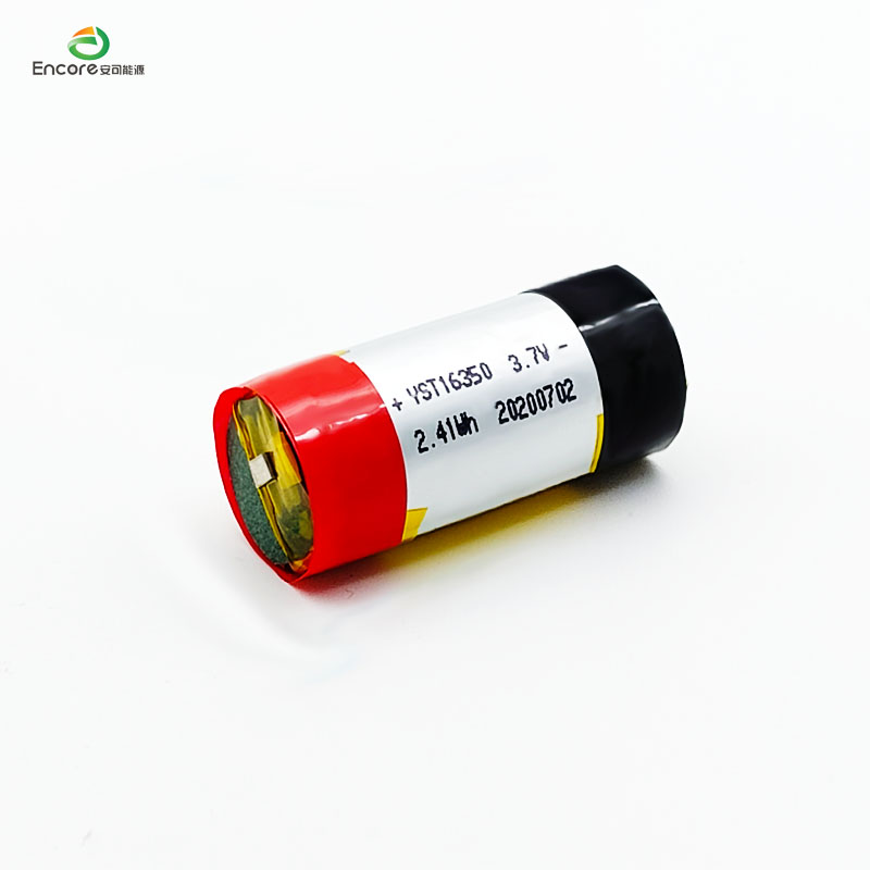 16350 Batteria lipo da 650 mAh a cilindro