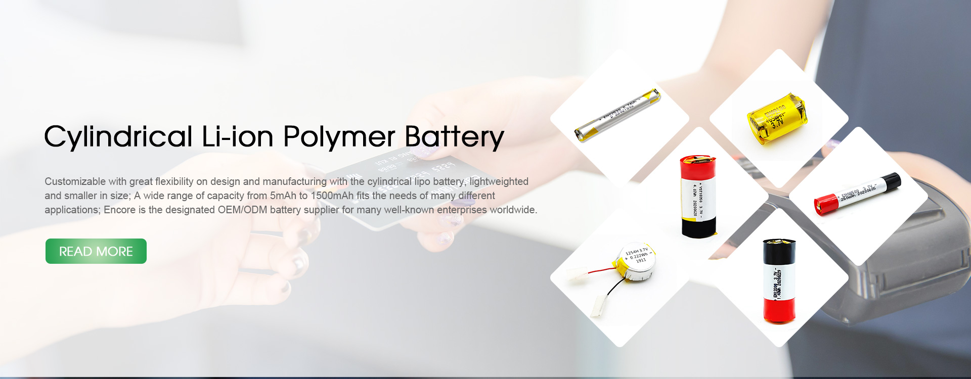 Produttori di batterie cilindriche ai polimeri di litio