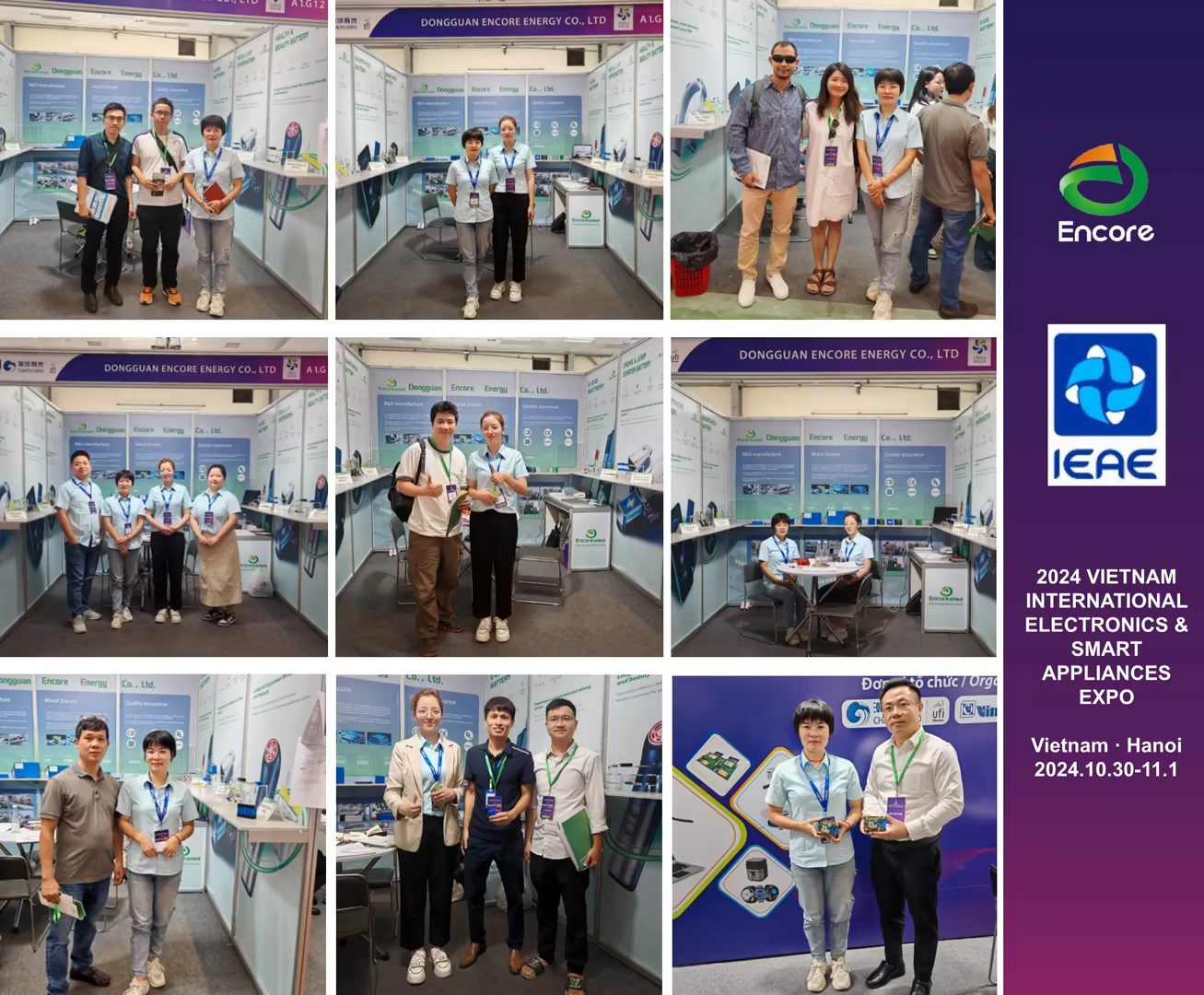 29 ottobre - 1 novembre 2024 Dongguan ENCORE Energy Co., Ltd. ha partecipato al rapporto sulle notizie della fiera internazionale dell'elettronica e degli elettrodomestici intelligenti del Vietnam