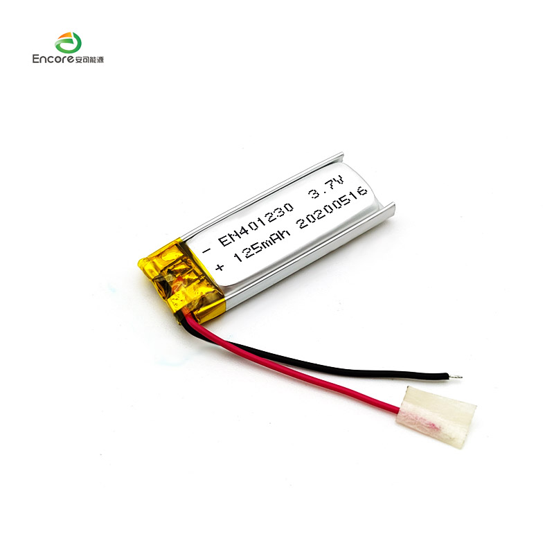 Batteria Lipo per dispositivi indossabili intelligenti da 3,7 V 125 mAh