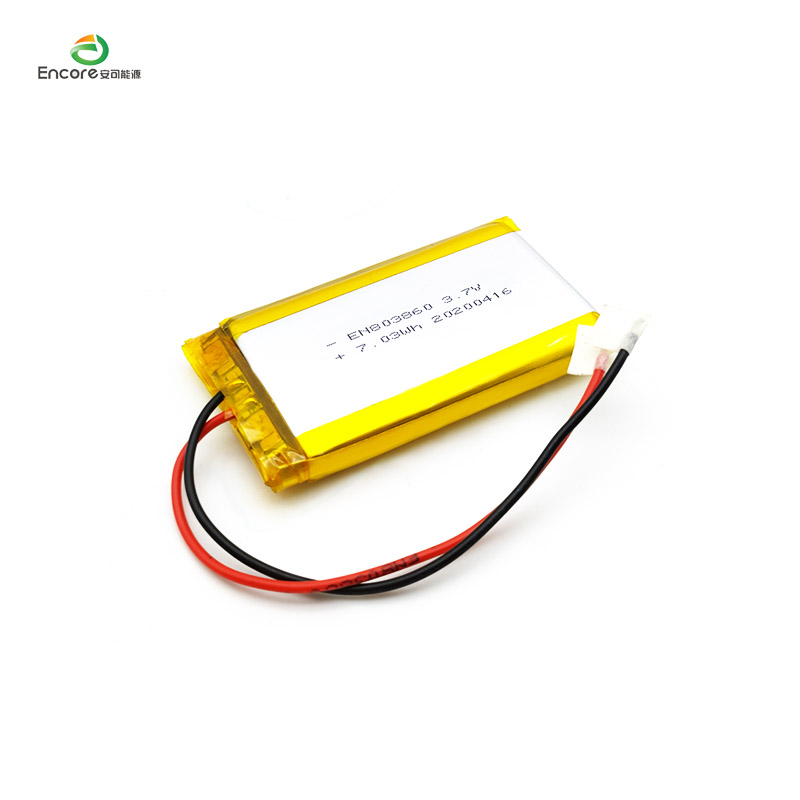 Batteria ai polimeri di litio da 3,7 V 2000 mAh