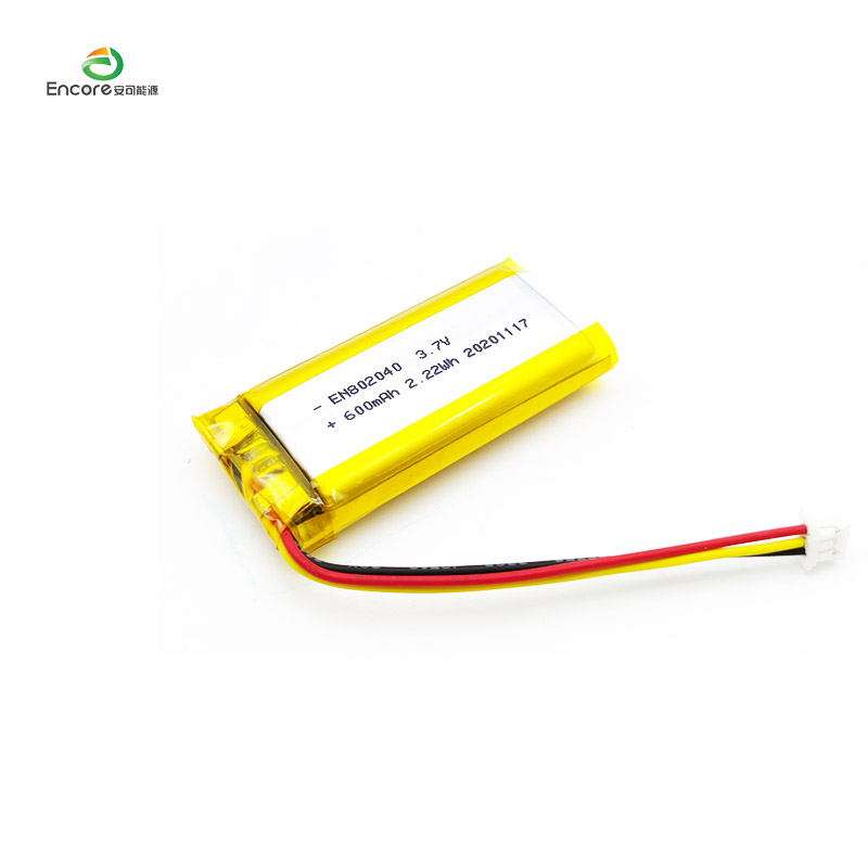 Batteria agli ioni di litio da 3,7 V 600 mAh 2,22 Wh