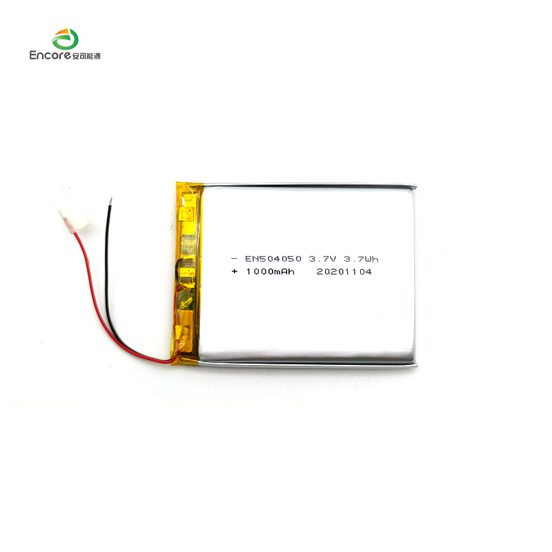 504050 Batteria ai polimeri di litio con connettore lipo JST da 3,7 V 1000 mAh per dispositivo di scambio portatile con UL