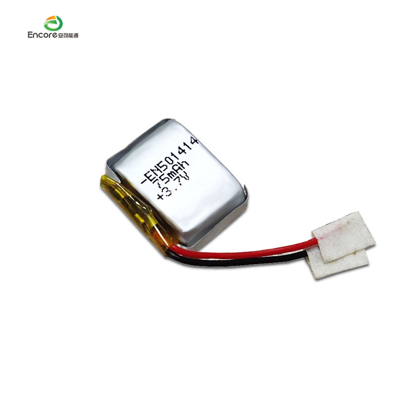 75 mAh Li Polymer Battery 501419